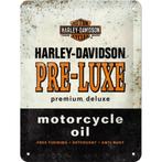 Harley Davidson Pre-Luxe relief reclamebord van metaal deco, Reclamebord, Info@deconoord.nl, Verzenden, Deco Noord