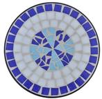 Mozaiektafel bistrotafel tafel rond 60 x 30 GRATIS BEZORGD!, Minder dan 50 cm, 50 tot 100 cm, Verzenden, Rond