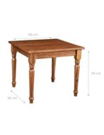 Biscottini eettafel 90x90, Huis en Inrichting, Tafels | Eettafels, Ophalen, 50 tot 100 cm, Nieuw, 50 tot 100 cm