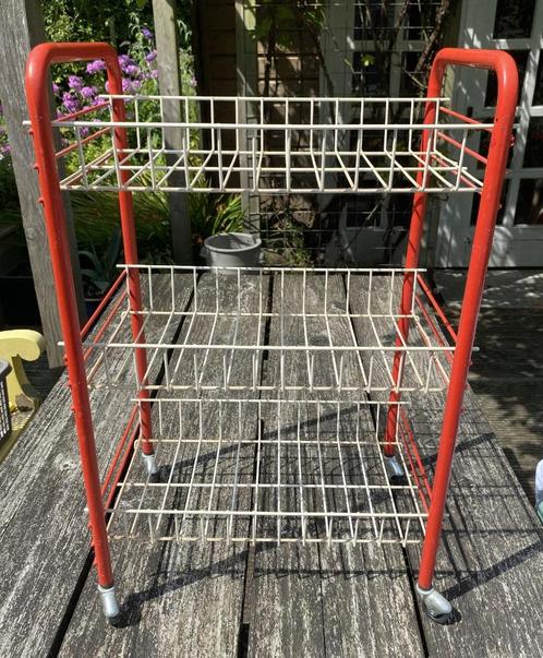 Leuk Retro Opbergrek - vintage mid century sixties design, Verzamelen, Retro, Huis en Inrichting, Ophalen of Verzenden