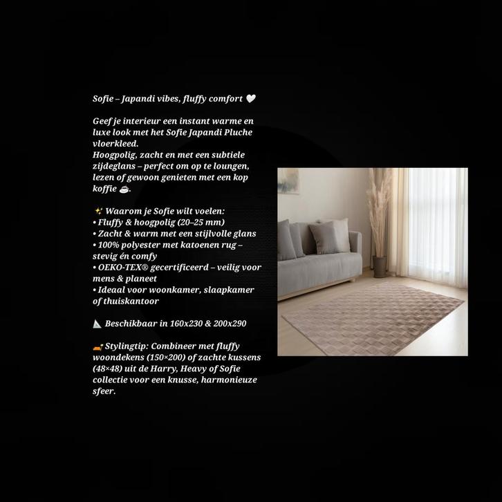 Fluffy Japandi vloerkleden NIEUW (ZACHT AANVOELEND), Huis en Inrichting, Stoffering | Tapijten en Kleden, Nieuw, Rechthoekig, Ophalen of Verzenden