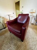 Rode bordeaux fauteuil – stijlvol en comfortabel, Ophalen, Gebruikt, 75 tot 100 cm, Hout