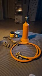Propaan Gasfles met toebehoren, Doe-het-zelf en Verbouw, Gereedschap | Lasapparaten, Ophalen, Gebruikt, Overige typen