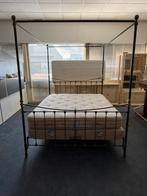 Antiek Durham hemelbed 160 x 200 super gaaf geheel compleet, Ophalen, Tweepersoons, Zo goed als nieuw, Metaal