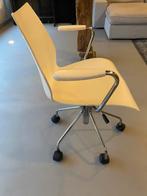Witte kuipstoel per 2 te koop, Ophalen, Gebruikt, Wit, Eén