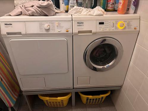 Miele wasmachine en Miele condensdroger, Witgoed en Apparatuur, Wasdrogers, Gebruikt, Condens, Voorlader, 8 tot 10 kg, 85 tot 90 cm