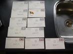 USA met 12 FDC's uit de vlaggen serie tussen 909 en 920 1943, Ophalen of Verzenden, Envelop