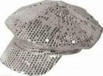 zilveren kinderpet baret met pailetten 134-140 Erg mooie, Kinderen en Baby's, Kinderkleding | Petten en Hoeden, Pet, Meisje, 134 t/m 140