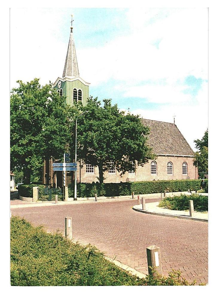 38491	Oudega	Friesland	Ned Herv kerk	_Nette oude kaart Onbes, Verzamelen, Ansichtkaarten | Nederland, Ongelopen, Friesland, Ophalen of Verzenden