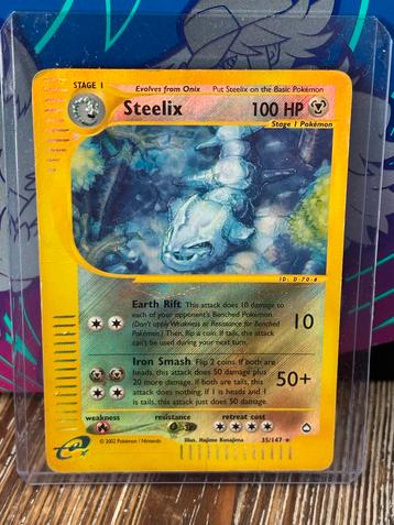 Steelix Holo Skyridge - Zeldzame Pokémon kaart! beschikbaar voor biedingen