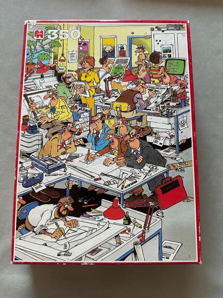 350 stukjes, Het reclamebureau (2 niet originele stukjes), Hobby en Vrije tijd, Denksport en Puzzels, Gebruikt, Legpuzzel, Minder dan 500 stukjes