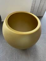 Gouden kunststof vaas - Nieuw!, Kunststof, Rond, Ophalen of Verzenden, Binnen