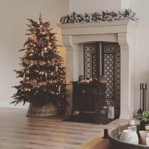 Franse hoge schouw kalkzandsteen creme kleur eindjaars aktie, Huis en Inrichting, Kachels, Nieuw, Vrijstaand, Overige soorten