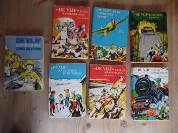 7 oude boeken van de VIJF Enid Blyton 2e  en 3e druk  beschikbaar voor biedingen