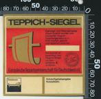 Sticker: Teppich Siegel, Ophalen of Verzenden, Zo goed als nieuw, Bedrijf of Vereniging