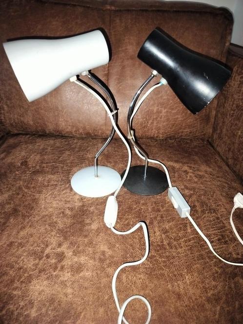 2x jaren 60 lamp, Huis en Inrichting, Lampen | Tafellampen, Minder dan 50 cm, Ophalen of Verzenden