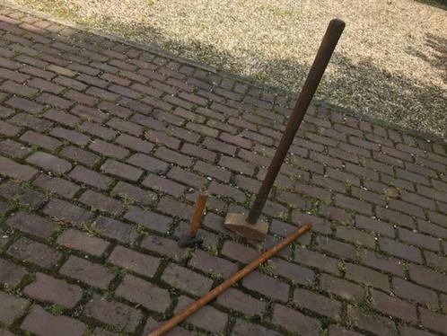 stootijzer + voorhamer + vuistje, Tuin en Terras, Hand-tuingereedschap, Gebruikt, Overige soorten, Ophalen