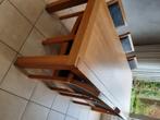 Eikenhouten eetkamertafel, Huis en Inrichting, Tafels | Eettafels, Ophalen, Gebruikt, Eikenhout, 200 cm of meer