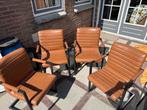 Eetkamerstoelen (set van 4), Huis en Inrichting, Stoelen, Ophalen, Overige materialen, Gebruikt, Bruin