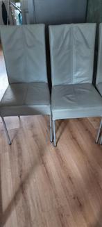 Leren Eetkamerstoelen - Set van 4/6, Huis en Inrichting, Gebruikt, Drie, Ophalen of Verzenden, Metaal