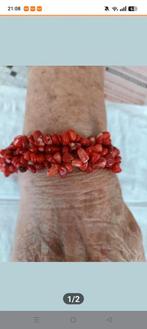 Unieke Bloed koraal armband, Ophalen, Zo goed als nieuw, Rood, Overige materialen
