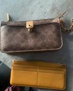 Originele Coach clutch /portemonnee als nieuw leer, Sieraden, Tassen en Uiterlijk, Portemonnees, Overige merken, Bruin, Ophalen of Verzenden