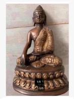 Korting Zwaar bronzen Boeddha beeld, 16 cm hoog, Antiek en Kunst, Antiek | Koper en Brons, Ophalen of Verzenden