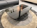 Nieuw Rolf Benz 8870 Salontafel Glas Zwart Design Tafel 120, Huis en Inrichting, Tafels | Salontafels, 100 tot 150 cm, Nieuw, Glas