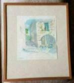 Aquarel Thalé HULST Saint Paul de Vence 1953, Antiek en Kunst, Kunst | Schilderijen | Klassiek, Ophalen
