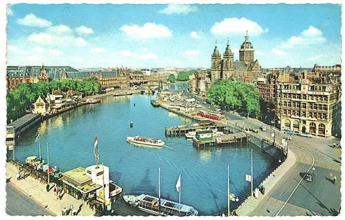 963681	Amsterdam	Prins Hendrikkade	Jr 60	Gelopen met postzeg, Verzamelen, Ansichtkaarten | Nederland, Gelopen, Noord-Holland, 1960 tot 1980