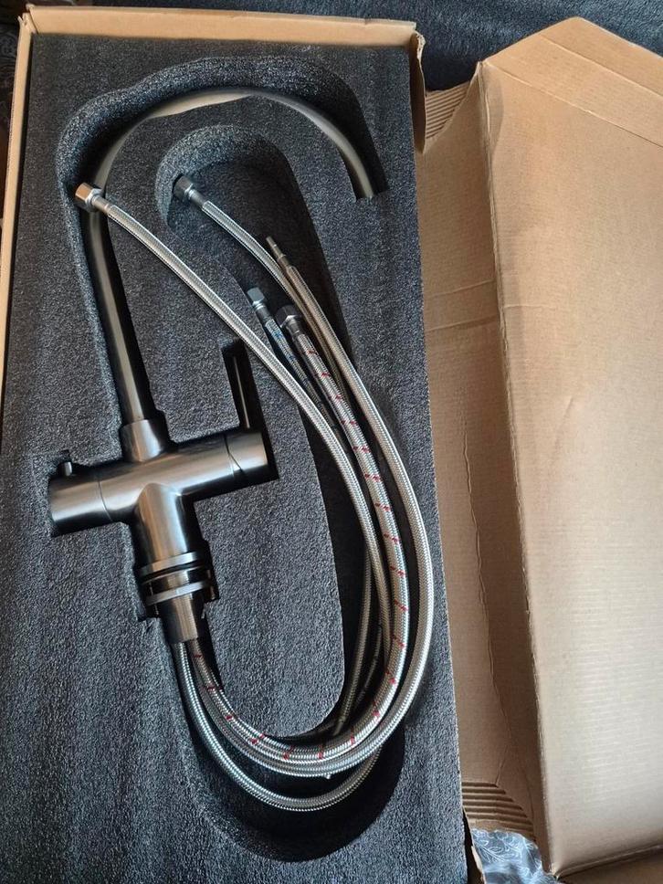 Stijlvolle RVS Kokend Waterkraan - Nieuw!, Doe-het-zelf en Verbouw, Sanitair, Nieuw, Kraan, Rvs, Ophalen of Verzenden