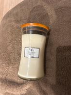 Woodwick Kaars 610g - White Teak (Nieuw), Huis en Inrichting, Woonaccessoires | Kandelaars en Kaarsen, Overige materialen, Wit