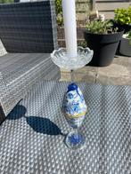 Handgemaakte glas kandelaar 25cm, Huis en Inrichting, Woonaccessoires | Kandelaars en Kaarsen, Overige materialen, 25 tot 50 cm