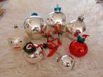 7ANTIEKE KERSTBALLEN GLAS+ANTIEKE DECORATIE NU ALLES 15EURO, Diversen, Kerst, Ophalen of Verzenden
