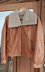 Cognac bruine immitatie leren jas met teddy maat 40/42 L, Kleding | Dames, Jassen | Winter, Bruin, Yessica, Maat 42/44 (L), Ophalen of Verzenden