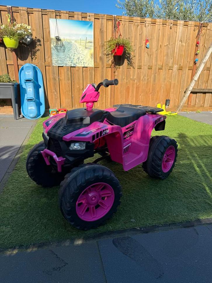 Roze Kinder Quad ATV 24V - 3-8 jaar, Kinderen en Baby's, Speelgoed | Buiten | Accuvoertuigen, Zo goed als nieuw, Ophalen