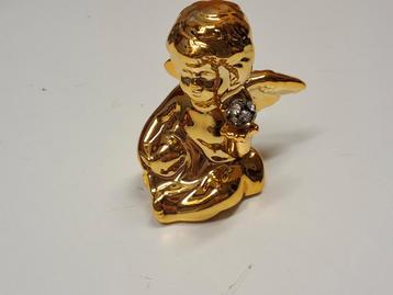 Gouden Kerstengel met Strass beschikbaar voor biedingen