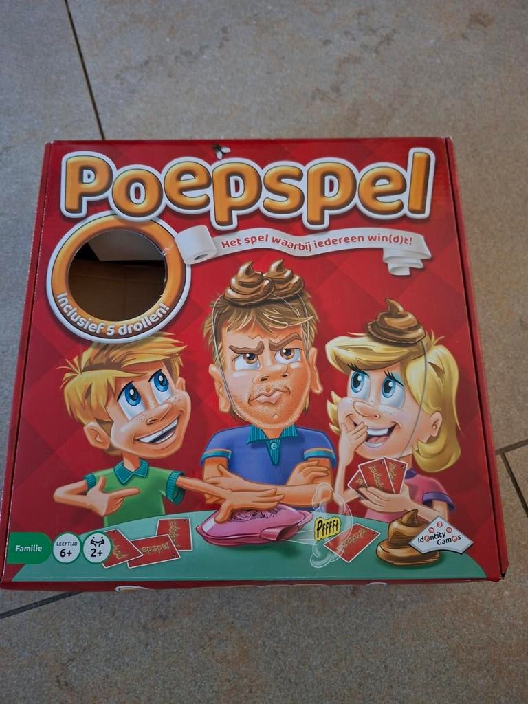 Poepspel - Leuk familiespel!, Identity Games, Nieuw, Ophalen of Verzenden, Vijf spelers of meer