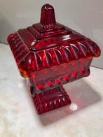 Jeanette Ruby Red Glass  bonbonschaal, Ophalen of Verzenden