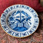 Bodemvondst ..17e/18e eeuws Delftsblauw Bordje, Ophalen of Verzenden