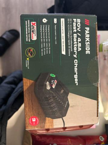Parkside Accu 2Ah + Oplader beschikbaar voor biedingen