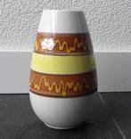 AK Keramik vintage vaas 632-15 wit geel bruin West-Germany, Minder dan 50 cm, Gebruikt, Ophalen of Verzenden, Wit