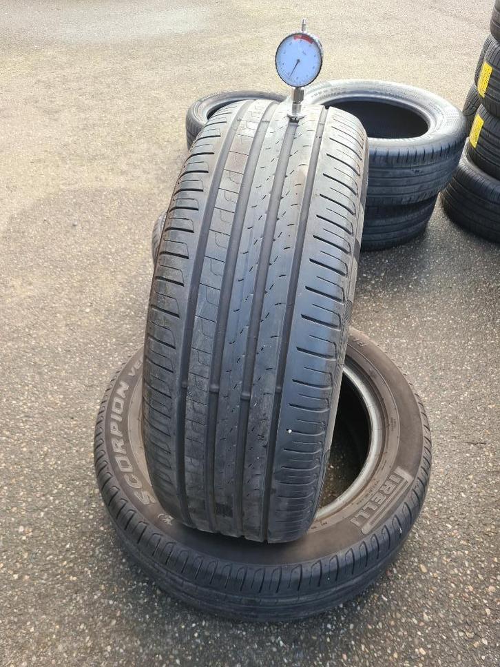 2 x 235/55/18 Pirelli Scorpion 5mm 90,- Incl montage !, Auto-onderdelen, Banden en Velgen, Band(en), Zomerbanden, 18 inch, 235 mm