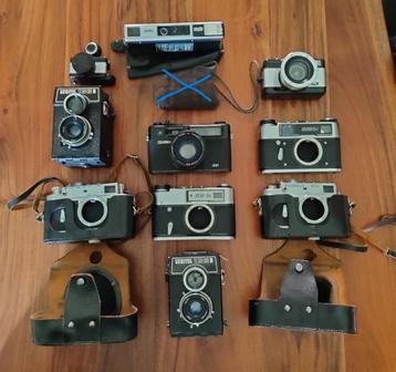 10 cameras voor collectie of reparatie. beschikbaar voor biedingen