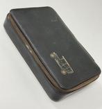 Antiek auto-gereedschaps koffertje leder engels tools-kit, Antiek en Kunst, Ophalen of Verzenden