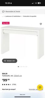 Ikea malm kaptafel, Huis en Inrichting, Tafels | Kaptafels, Ophalen of Verzenden, Zo goed als nieuw, 50 tot 100 cm, Minder dan 100 cm