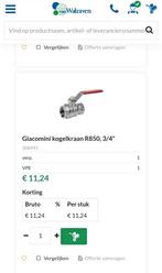 Giacomini Kogelkraan R850 3/4" - Nieuw, Overige materialen, Overige typen, Nieuw, Minder dan 2 meter