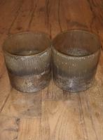 Waxinelichtjes goudkleurig, Overige materialen, Overige kleuren, Ophalen of Verzenden, Zo goed als nieuw