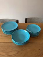Blauwe Borden Set, Huis en Inrichting, Keuken | Servies, Ophalen, Zo goed als nieuw, Bord(en), Effen