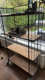 Te koop: Industriële bakkerskast op wielen 94x159, Huis en Inrichting, Kasten | Stellingkasten, Ophalen, Gebruikt